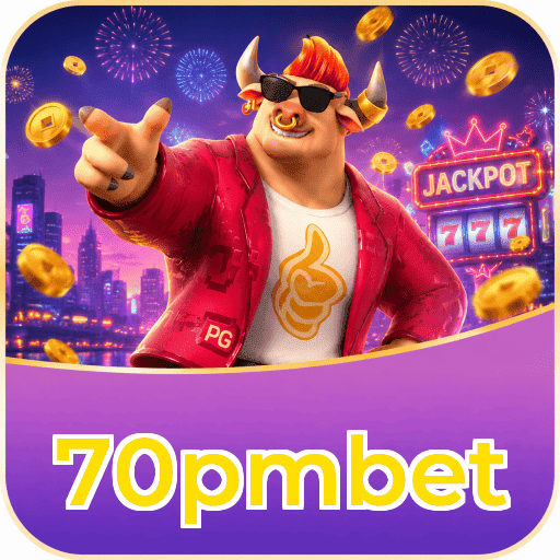 70pmbet Logo - Bônus com Rollover Justo